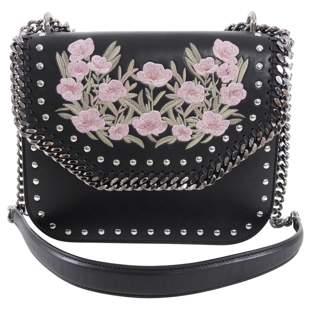 AUTH! Stella McCartney Falabella Chain Bag with Floral Embroidery